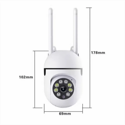 Yourogen Wifi Security Monitor Camera Color Night Vision Outdoor Waterproof 5MP 4X Digital Zoom