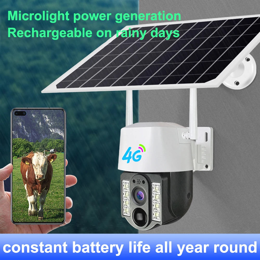 Yourogen V380 Pro 4MP 4G SIM WIFI Solar Camera