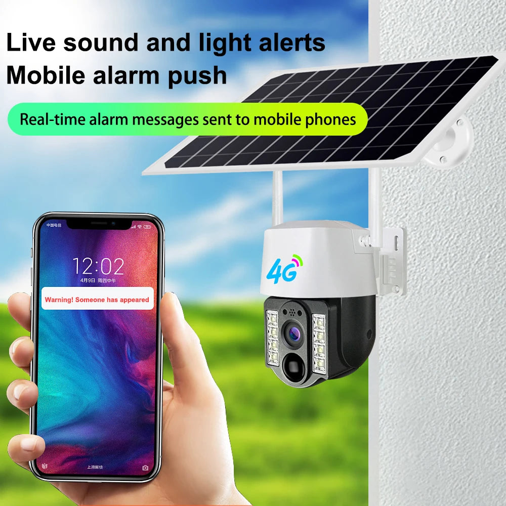 Yourogen V380 Pro 4MP 4G SIM WIFI Solar Camera