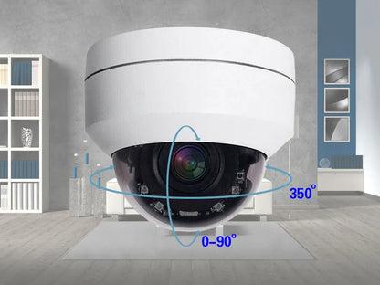 Yourogen Compatible 5MP POE 4k PTZ Camera Outdoor Dome 5X, 8mp