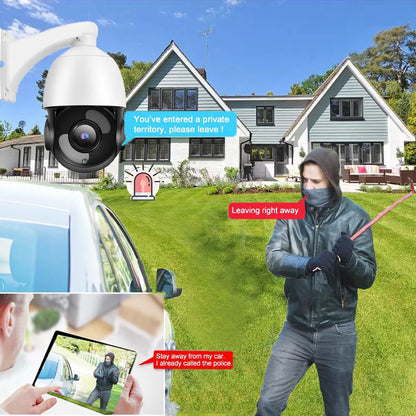 Yourogen AI Auto Tracking H.265 30X Zoom 5MP POE PTZ IP Camera Outdoor