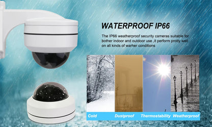 Yourogen 5MP Dome PTZ Camera Outdoor 4xZoom Waterproof