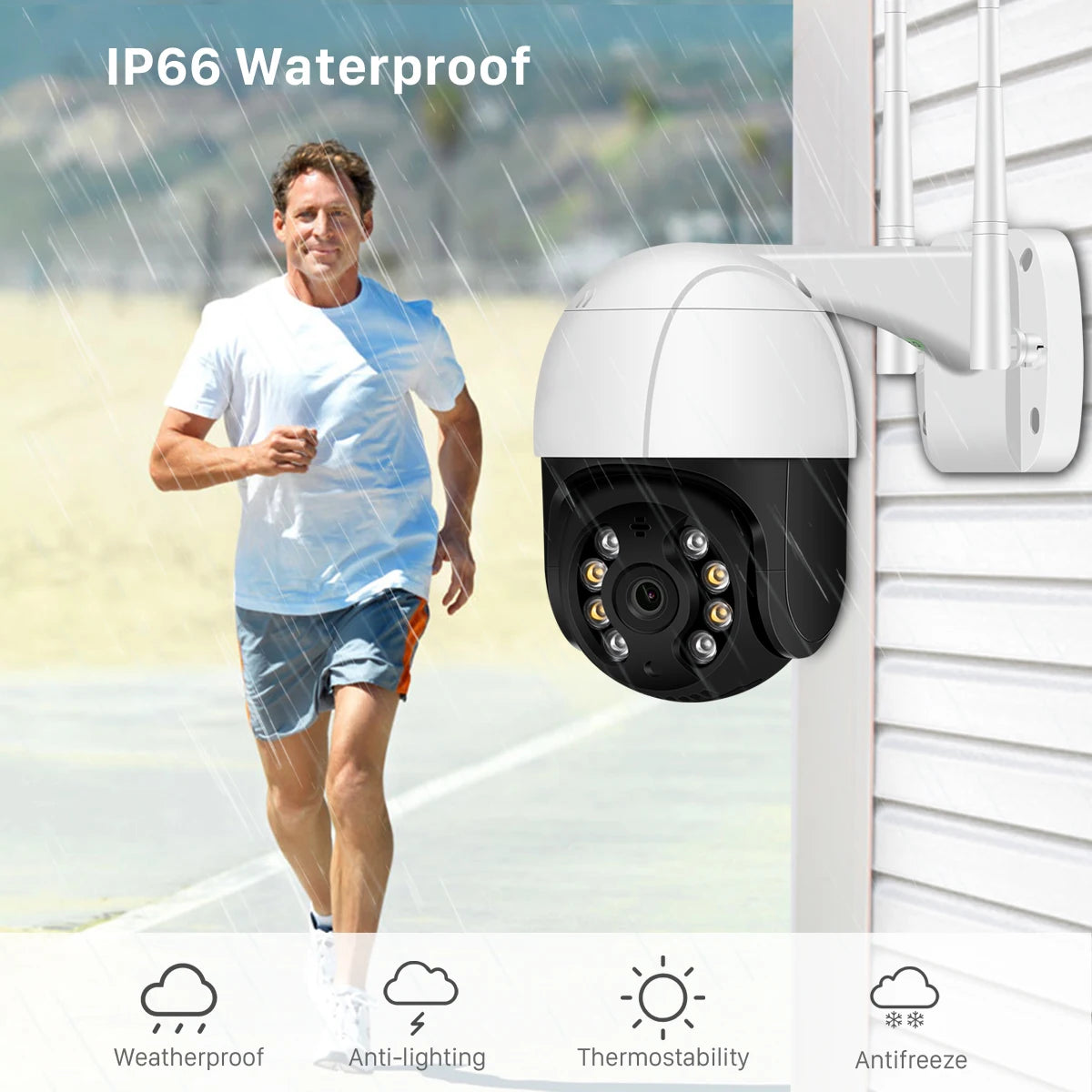 Yourogen 1080P Security Camera WIFI Outdoor 2MP PTZ