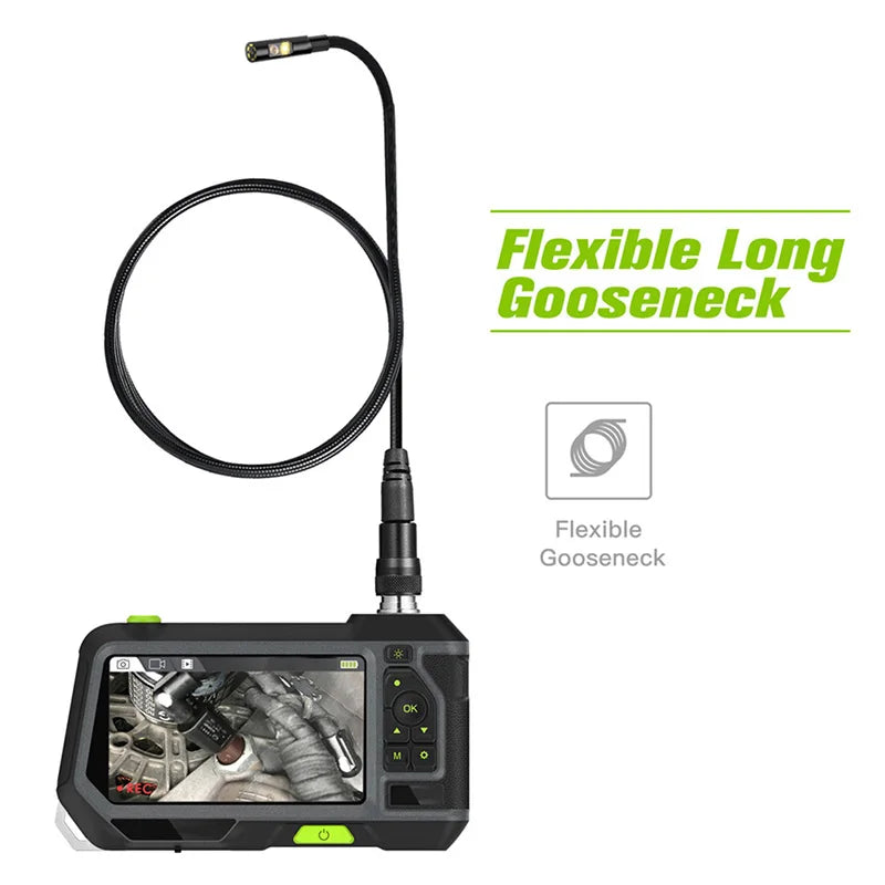 Yourogen Dual Lens Endoscope Camera with 5-Inch IPS LCD Monitor Industrial Waterproof Borescope Inspection Camera With 6 LED Toolbox