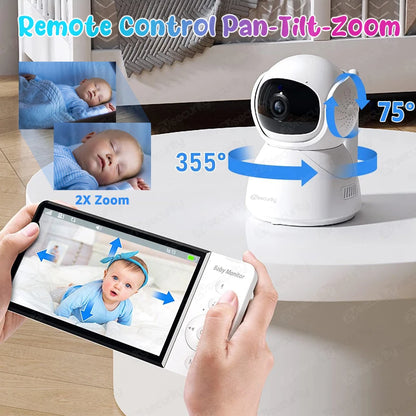 Yourogen Baby Monitor 5 Inch with Camera Night Vision