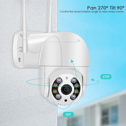 Yourogen Wifi IP Camera 5MP 1080MP 4X Zoom  Color IR Night Vision