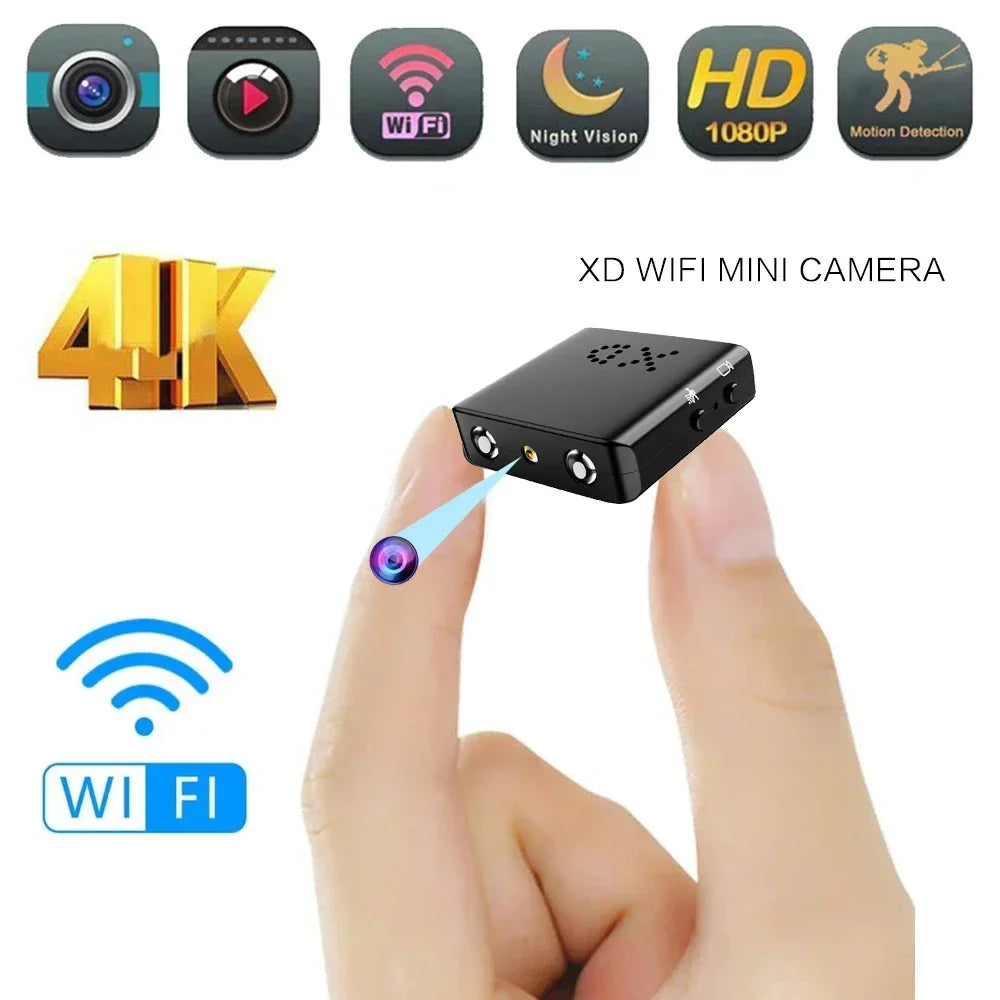 Yourogen 4K Full HD 1080P Mini Ip Cam XD Wi-Fi Night Vision Motion Detection HD Video Recorder