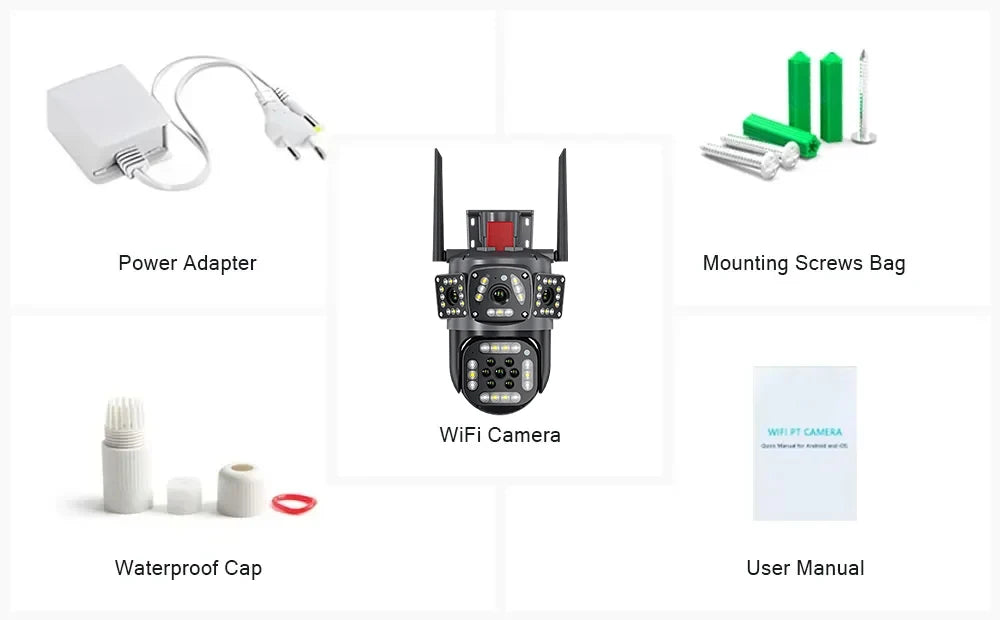 Yourogen  WiFi Camera Motion Tracking PTZ Zoom, 6K, 12MP