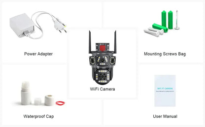 Yourogen  WiFi Camera Motion Tracking PTZ Zoom, 6K, 12MP