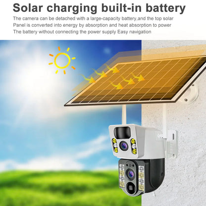 Yourogen Solar Camera 4G SIM Card/Wifi 4K 8MP HD 360