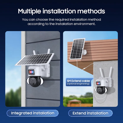 Yourogen 6MP 3K 12X Zoom Outdoor WIFI Solar Camera 4G