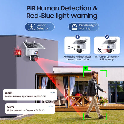 Yourogen 6MP 3K 12X Zoom Outdoor WIFI Solar Camera 4G