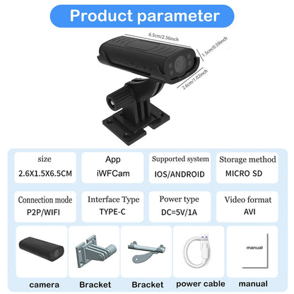 Yourogen Mini Home Security Camera HD Smart Wi-Fi Sleep Standby, Remote Wakeup