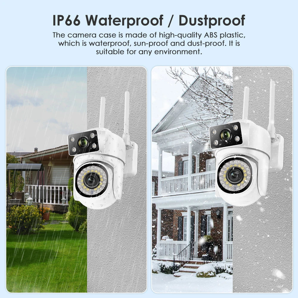 Yourogen  Wifi Camera Dual Len Human Detect Auto Tracking Outdoor 8MP 4K PTZ