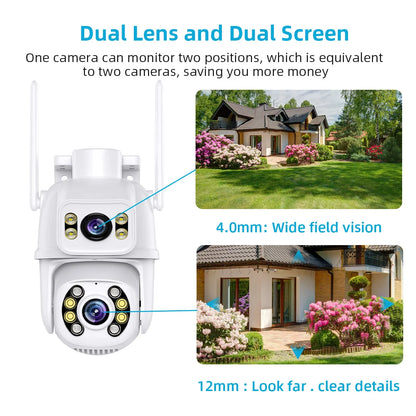 Yourogen Wi-Fi Camera 8MP PTZ Dual Screens