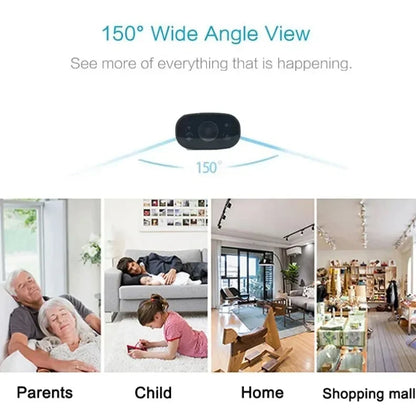 Yourogen Mini Home Security Camera 1080P HD Wireless Night Vision Hidden Card