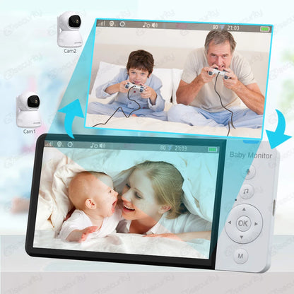 Yourogen Baby Monitor 5 Inch with Camera Night Vision