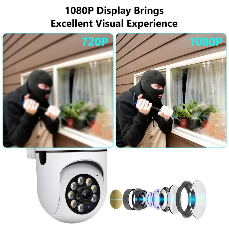 Yourogen Wireless Security Camera Human Detection IP Camera Audio Surveillance Outdoor 4X Zoom Night Vision