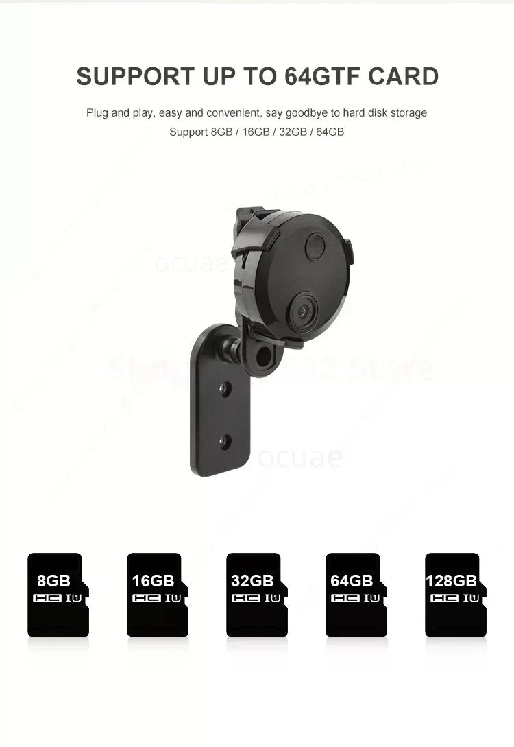 Yourogen 1080P HD Mini Wifi Camera Night Vision Outdoor Sport Action Cam