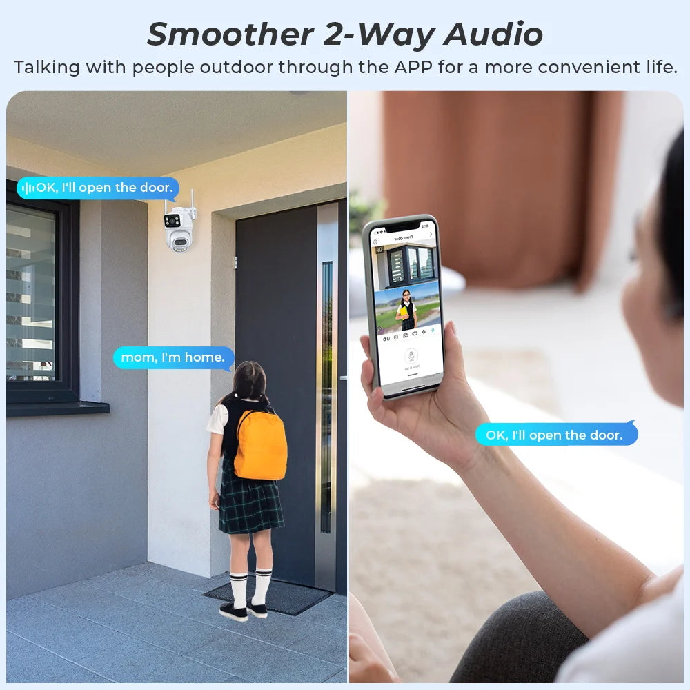 Yourogen 8MP 4K PTZ Wifi Camera Dual Lens with Dual Screen Human Detect Auto Tracking