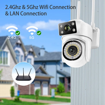 Yourogen  Wifi Camera Dual Len Human Detect Auto Tracking Outdoor 8MP 4K PTZ