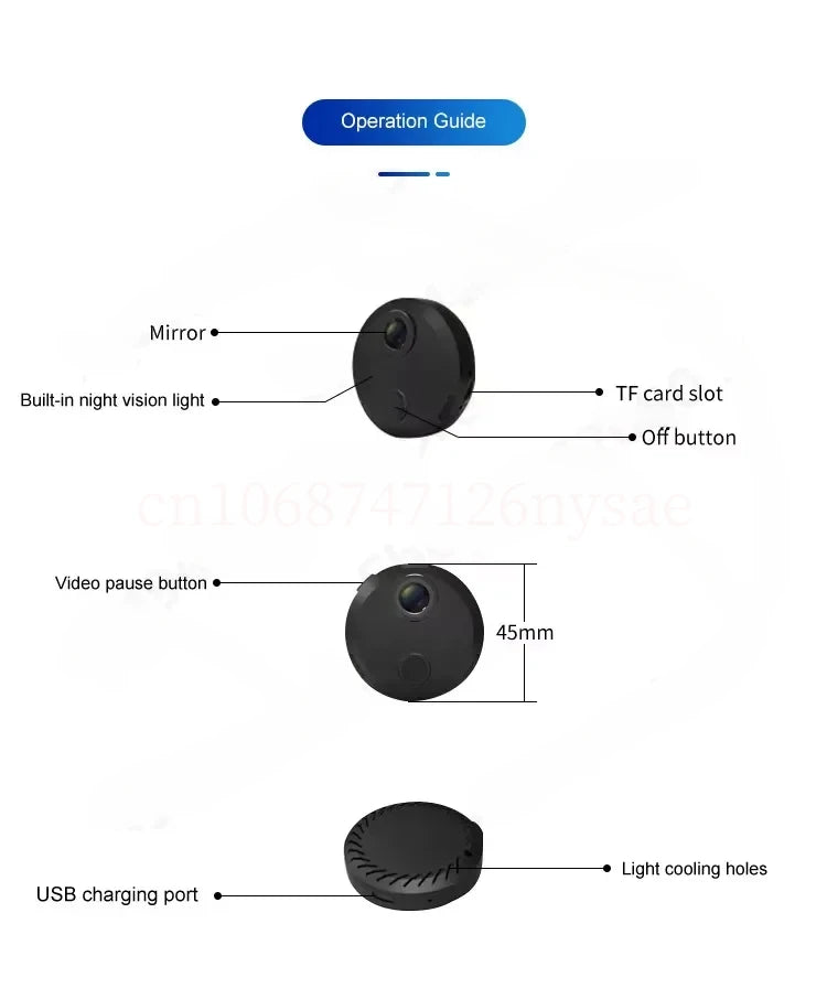 Yourogen Wifi Camera 1080P Video Surveillance Camcorders Night Vision