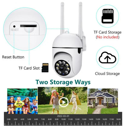 Yourogen Wireless Security Camera Human Detection IP Camera Audio Surveillance Outdoor 4X Zoom Night Vision