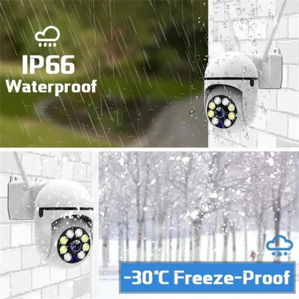 Yourogen Wifi Security Monitor Camera Color Night Vision Outdoor Waterproof 5MP 4X Digital Zoom