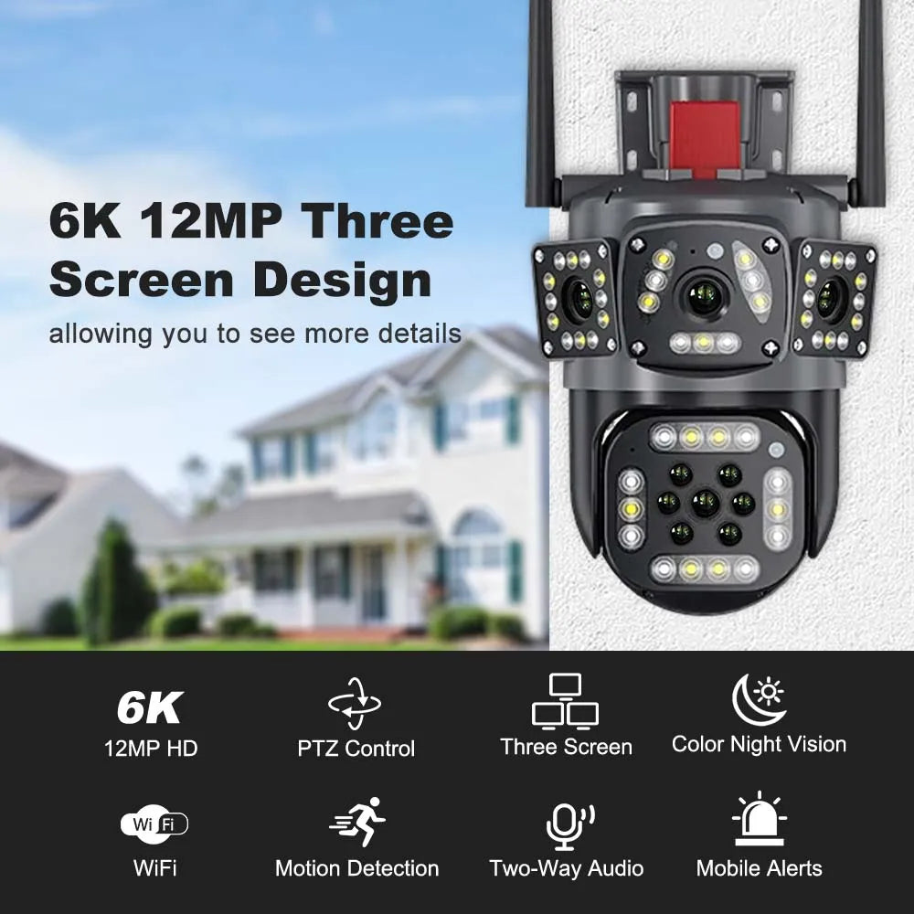 Yourogen  WiFi Camera Motion Tracking PTZ Zoom, 6K, 12MP