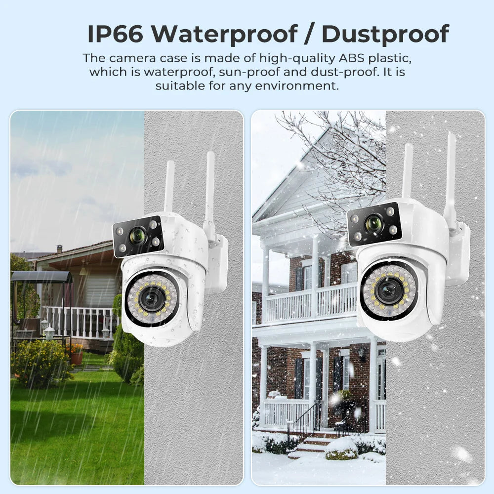 Yourogen  Wifi Camera Dual Len Human Detect Auto Tracking Outdoor 8MP 4K PTZ