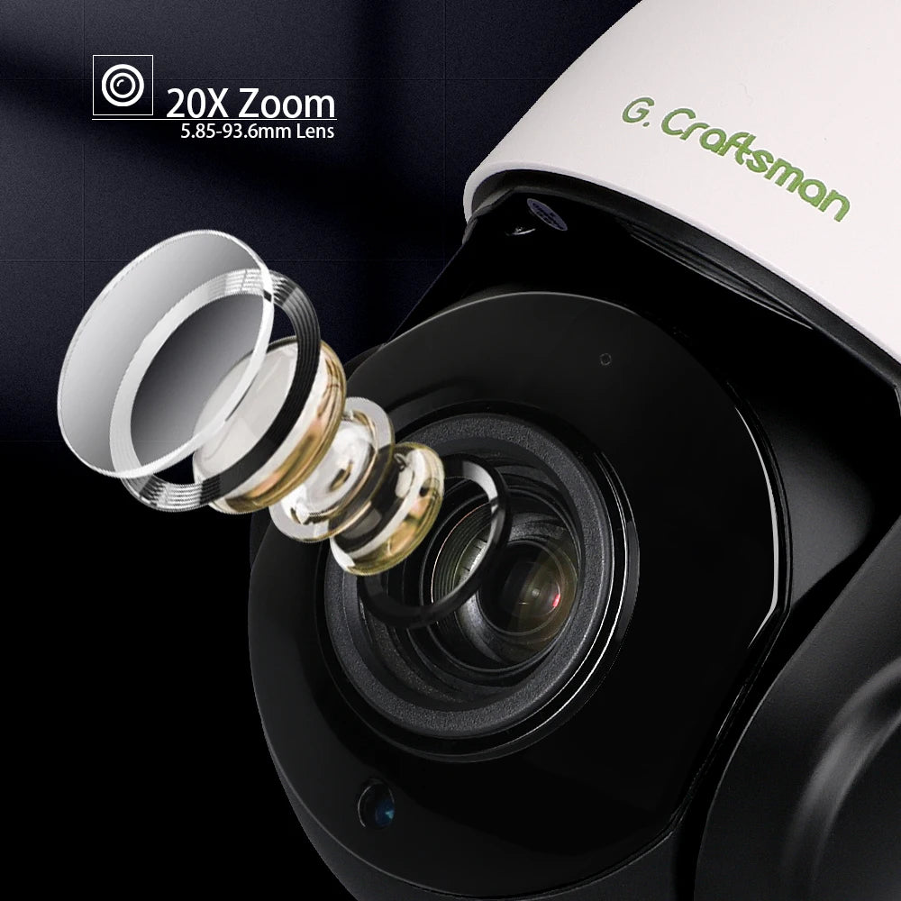 Yourogen 6.0MP POE 20X PTZ Dome IP Camera Outdoor SONY 335 Human Optical Zoom IR 60M