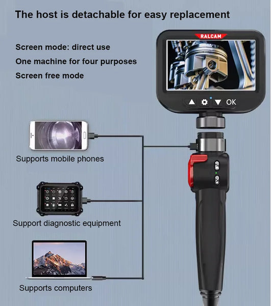 Yourogen Borescope 2.0MP HD 4.3" IPS LCD Endoscope