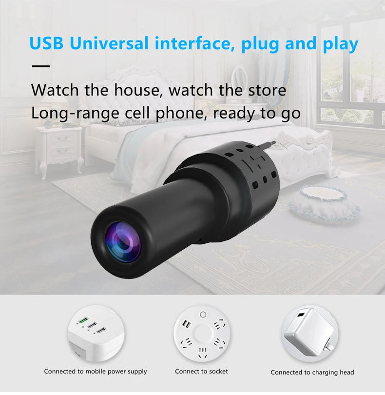 Yourogen Mini Camera Wi-Fi Micro Camcorder 1080P Secret Video Audio Recorder Car DVR Spoort