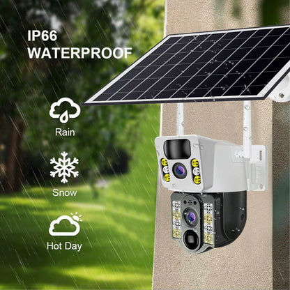 Yourogen Solar Camera 4G SIM Card/Wifi 4K 8MP HD 360