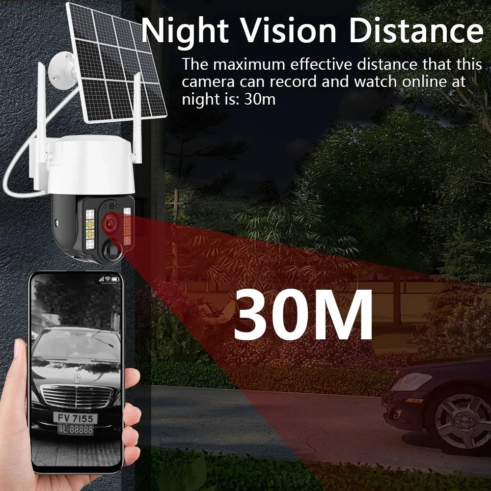 Yourogen 4G SIM Card Wifi 5MP HD Solar Camera Color Night Vision