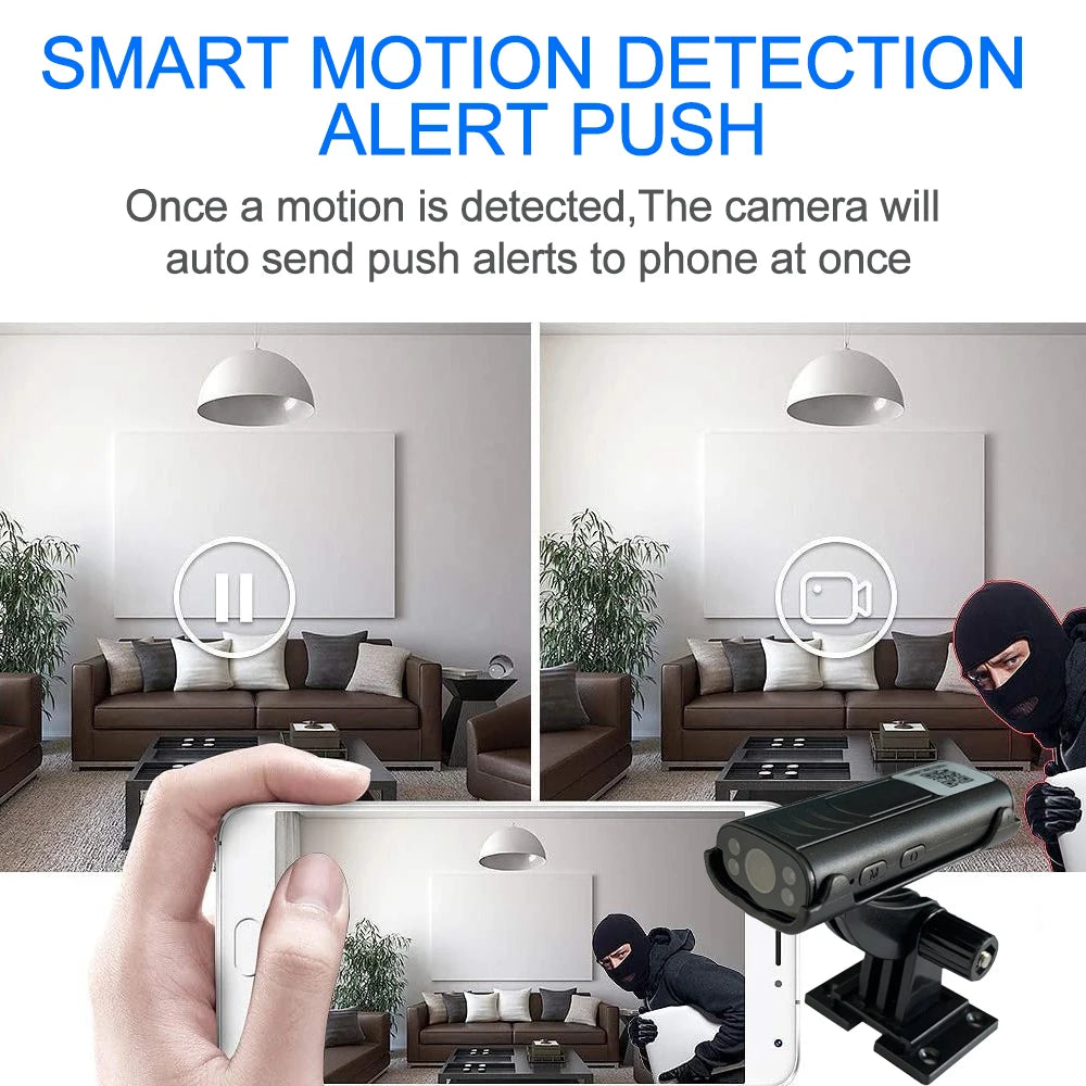 Yourogen Mini Home Security Camera HD Smart Wi-Fi Sleep Standby, Remote Wakeup