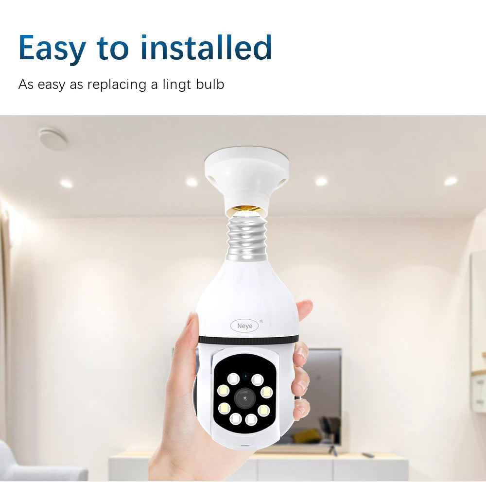 Yourogen Bulb Camera Indoor Monitoring Home Security, Baby Monitor Full Color Automatic Human Tracking 5GWiFi e27