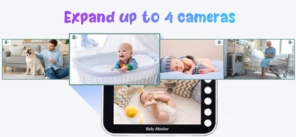 Yourogen Baby Monitor with Long Battery Life 4.3 inch Screen