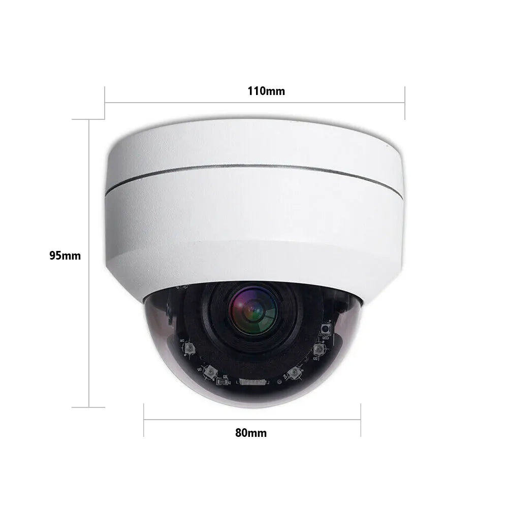 Yourogen Compatible 5MP POE 4k PTZ Camera Outdoor Dome 5X, 8mp