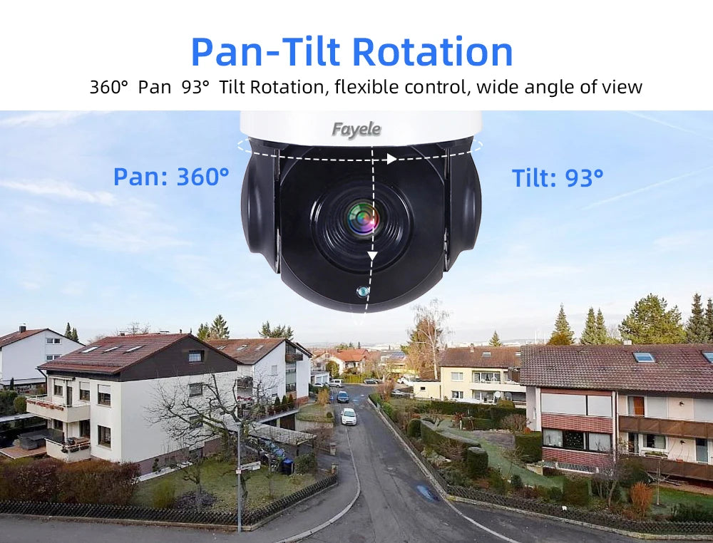 Yourogen 4MP PTZ Camera Human Auto Tracking 30X Zoom 2Way Audio Video