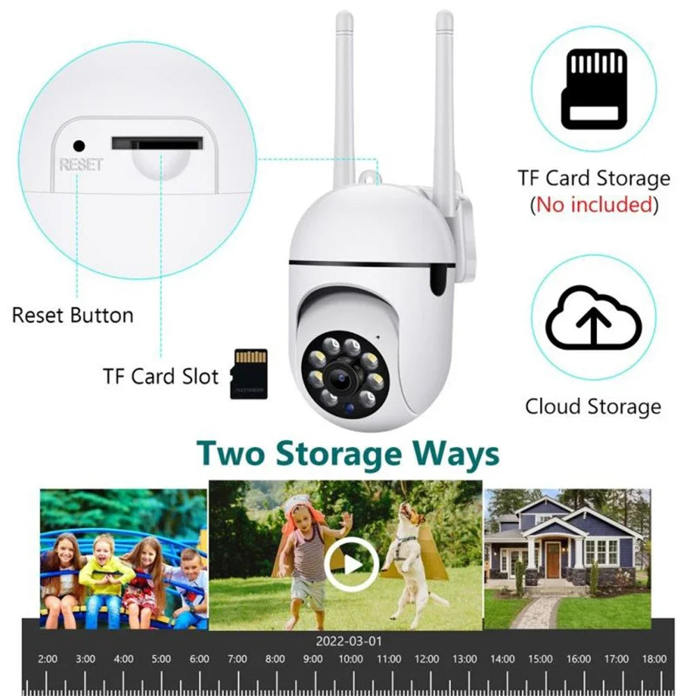 Yourogen Wifi Security Monitor Camera Color Night Vision Outdoor Waterproof 5MP 4X Digital Zoom