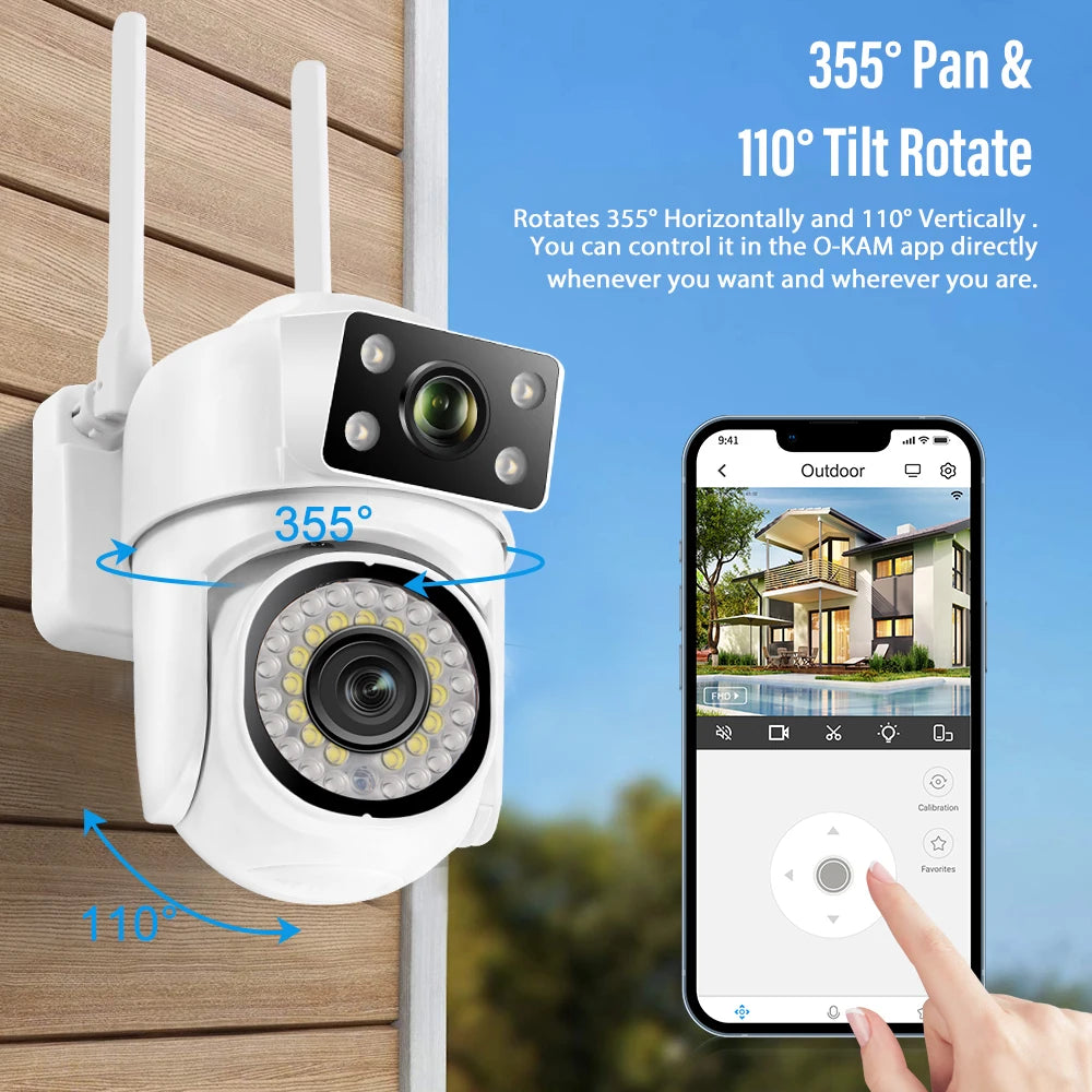 Yourogen  Wifi Camera Dual Len, Human Detect, 8MP 4K