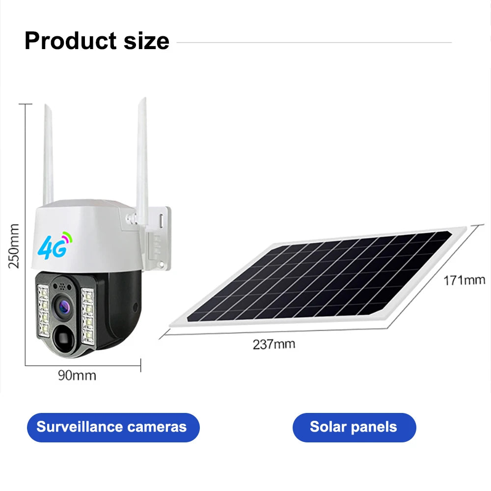 Yourogen V380 Pro 4MP 4G SIM WIFI Solar Camera