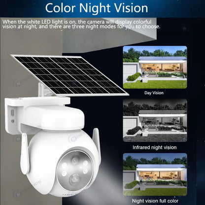 Yourogen 5MP Solar PTZ Camera Wifi Outdoor Audio PIR Human Detection Wireless