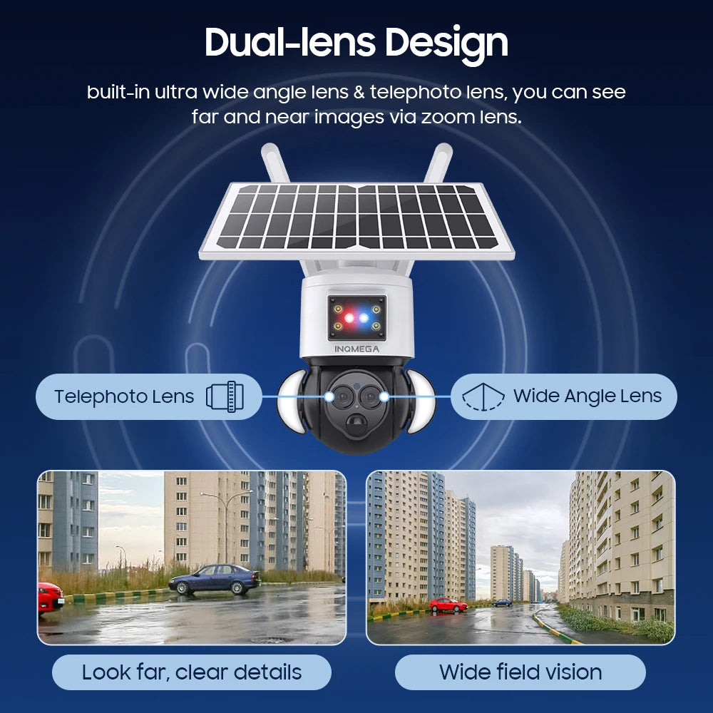 Yourogen 6MP 3K 12X Zoom Outdoor WIFI Solar Camera 4G