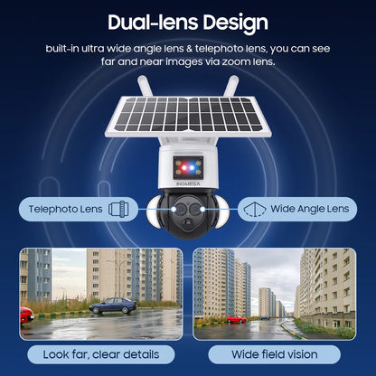 Yourogen 6MP 3K 12X Zoom Outdoor WIFI Solar Camera 4G