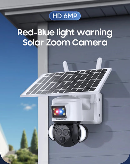 Yourogen 6MP 3K 12X Zoom Outdoor WIFI Solar Camera 4G