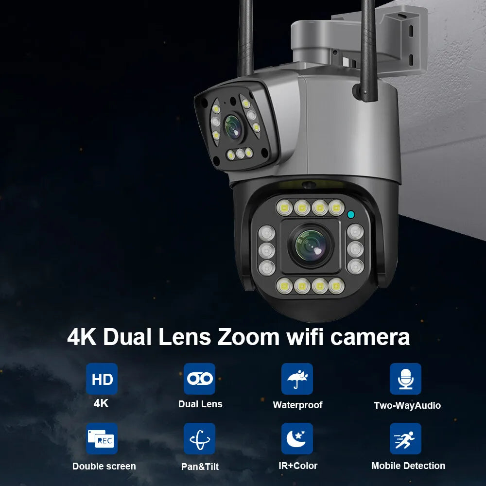 Yourogen V380 PRO, 4K, 8MP, PZT, IP security camera, WIFI