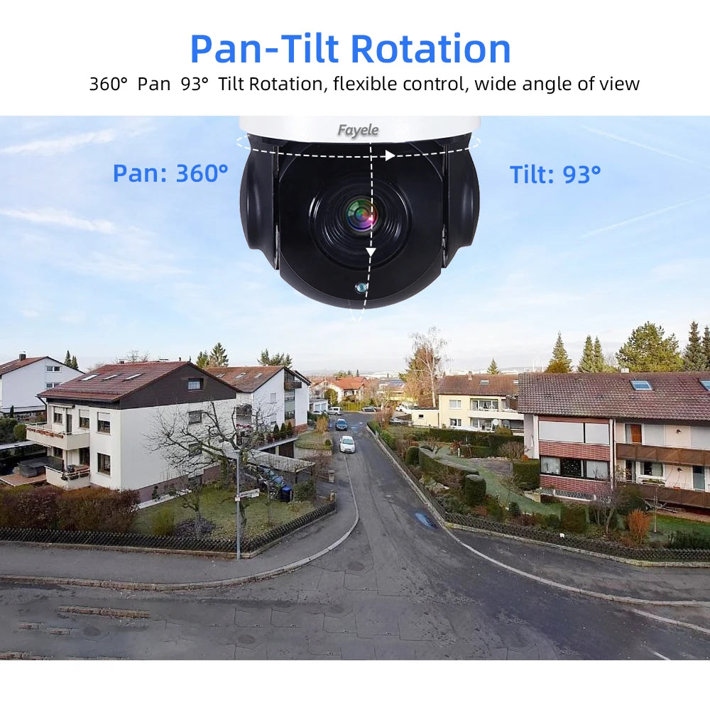 Yourogen 4MP PTZ Camera Human Auto Tracking 30X Zoom 2Way Audio Video