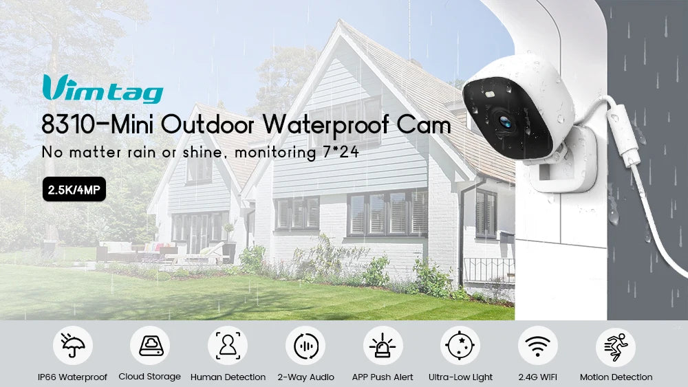 Yourogen Mini Camera WiFi 4MP Waterproof Color Night Vision